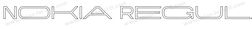 Nokia Regular字体转换